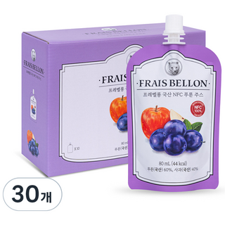 FRAIS BELLON 韓國產NFC西梅汁, 30個, 80ml