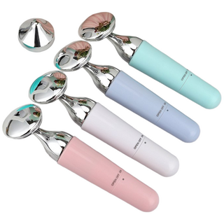 Roybro 3in1 진동 세안기 미니 마사지기-여성 로션 흡수 디바이스 진동기 클렌저, 핑크