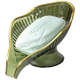 에브리샤인 물빠짐 금장 비누받침대, 그린, 1개