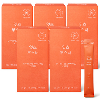 네츄럴굿띵스 NGT 잇츠 부스터 아르기닌 에너지, 5박스, 280g