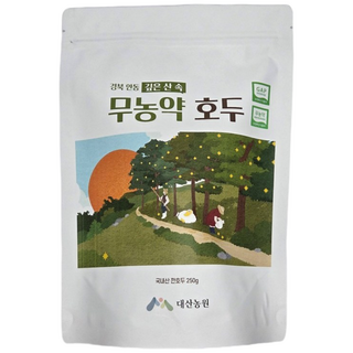 2025년 가을 수확 무농약 햇호두 경북 안동의 깊은 산에서 직접 키운 국내산 깐 호두 250g, 1개