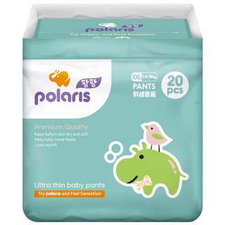 폴라리스팡팡 울트라씬 팬티형 기저귀 남여공용, 점보형(2XL), 20매