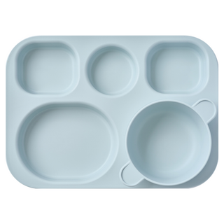 바망바망 유아 식판, 블루, 1개