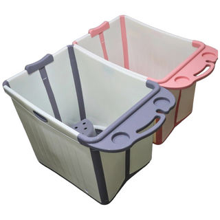 Lim401 접이식욕조 물절약 원룸 반신욕조 홀로사우나, 그레이, 1개