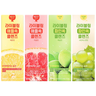 라이블링 애플쏙 파인쏙 클렌즈 스타터팩 맛별 5p, 20개, 15ml