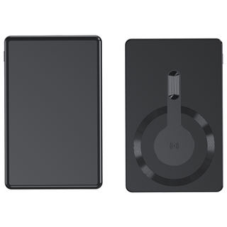 JOYOCHO 맥세이프 초슬림 미니 보조배터리5000mAh 휴대용 고속 유선 무선충전, 블랙