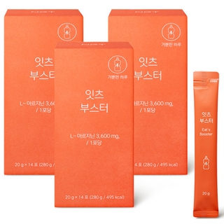 네츄럴굿띵스 NGT 잇츠 부스터 아르기닌 에너지, 3박스, 280g