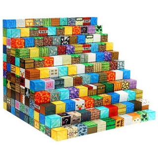 SimHm 마인크래프트 장난감 자석 블럭 자석 큐브 블럭 백가지 변신 블럭 무늬가 랜덤인 100개 블럭, Minecraft 다양한 자석 블록 랜덤 100개