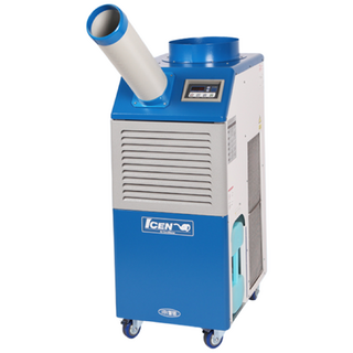 아이센 웰템 WPC-3000 1구 이동식 코끼리에어컨 업소용 국산, WPC-3000(1구/10평형)