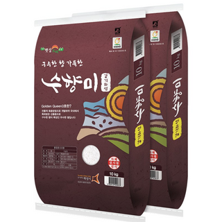 25년 햅쌀 수향미 20kg(10kg+10kg) 골드퀸3호 상등급 최근도정, 10kg, 2개
