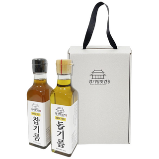 경기방앗간 통깨100% 진한 국산 참들기름세트 참기름세트 들기름세트(국산 300ml 선물세트), 국산 참기름+들기름 세트, 1세트