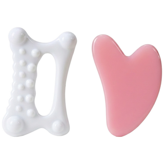 보떼 [괄사 마사지기 도구 세트] 얼굴괄사 2종, 엄지 손 괄사1개+로즈 하트 괄사1개, 1세트