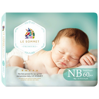 르소메 프리미엄 기저귀, 120매, 신생아용(NB)