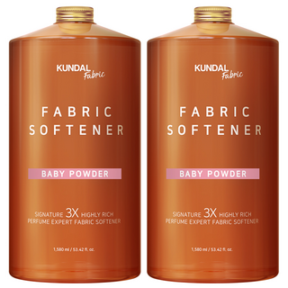 쿤달 초고농축 섬유유연제 베이비파우더향 본품, 1.58L, 2개