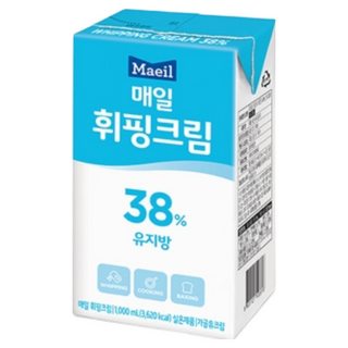 휘핑크림38% 아이스박스무료 - 매일 1L, 1개