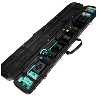 낚싯대와 릴을 보호하는 높은 보호력의 낚시용 하드쉘 케이스, 검은색 125cm