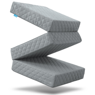 블루몽 3단 접이식 매트리스 국내생산 탄탄한 토퍼 생활방수, 그레이, 7cm, 멀티싱글(MS) 75x200cm