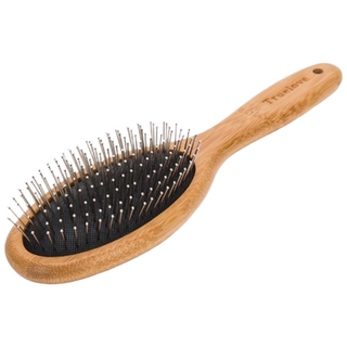 [트루러브] 원목 핀 브러쉬, 1개, 브라운