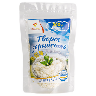 러시아 생치즈 코티지치즈 트워록, 200g, 1개