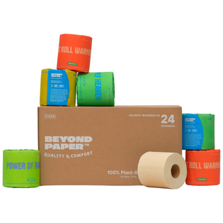 노브레이너 비욘드페이퍼 300 에버그린 - 3겹 롤화장지 친환경 대나무 휴지, 24롤, 1개, 30m