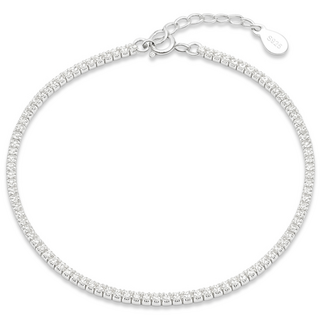ARIN 실버925 큐빅 클래식 테니스 팔찌 ABQ001 (2 size)