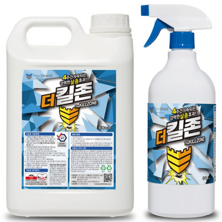 다목적 살충제 더킬존 바퀴벌레약 벼룩약 거미약 파리약 모기약 기피제 천천연가정용 애견 진드기 옴 벼룩퇴치 진딧물 하루살이 베드벌레, 5L, 1세트