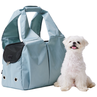 3651 이지캐리백 강아지 가방 고양이 이동장 캐리어, 베이비블루, 1개