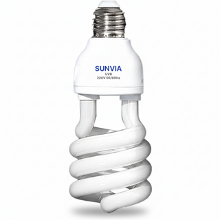 SUNVIA UVB램프 13W 게코 도바뱀 육지 거북이 파충류 램프, 5%(저UVB)