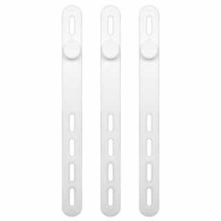 코지박스 실리콘 케이블 타이 후크 선정리 재사용 반영구 대형, 20개, 화이트