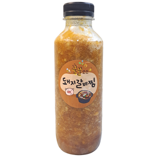 꿀꿀소스 돼지갈비찜양념 갈비2kg조리용량 100%국산재료 생사과사용 수제소스, 500g, 1개