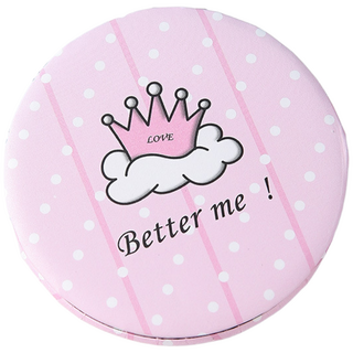 휴대용 접이식 학생 거울 215, 1개, 핑크