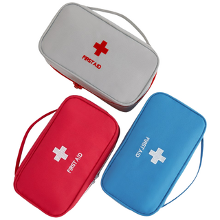 랑고 B급 휴대용 구급 파우치 여행용 파우치, 1개, 레드