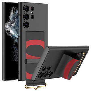 갤럭시 S23 케이스 고급 하드 스트랩 케이스 카메로보호 케이스 지문방지 힌지보호 추락방지 케이스