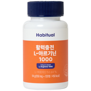 와이즐리 활력충전 L-아르기닌, 1개, 120정