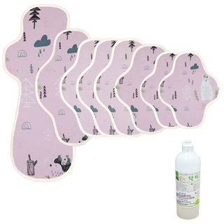 면달셋 면생리대 / 꼭 필요한구성으로묶은 세트 / 시작세트 / 식약처고시 발암물질없는 생리대, 핑크베어, 1개