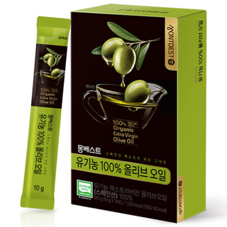 몽베스트 유기농 100% 올리브 오일, 1개, 140g