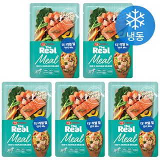 하림펫푸드 전연령 강아지 더리얼 밀 냉동 화식사료, 연어, 60g, 5개