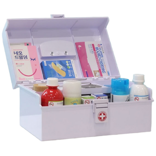 큐어메디 산업 가정용 응급 키트 구급함 상자 SP1호 구급함케이스외 18종구급용품, 1개