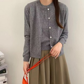 코지 웜 베이직 캐시미어 가디건 세트-3COLOR