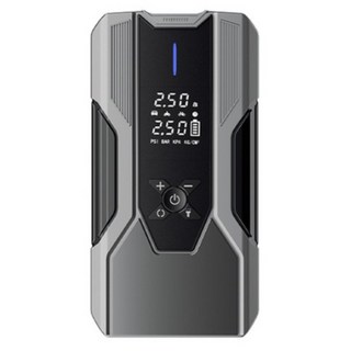 LA DERIVE 긴급시동 보조배터리 점프 스타터+타이어 공기압주입기+스마트 케이블+대용량 배터리 일체형 스마트시동 오토바이 보조배터리 긴급시동, 1개, 8000mAh