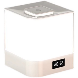 충전식 무선 스탠드 LED 무드등 수면등 학습등 리모컨으로 밝기 조절, 흰색