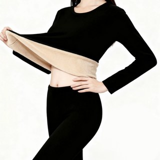 AOSS 여성용 기모 내복세트 두꺼운 겨울 보온내의