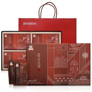 正官庄 6年根紅蔘濃縮飲隨身包 20包入+購物袋組, 1L, 1組