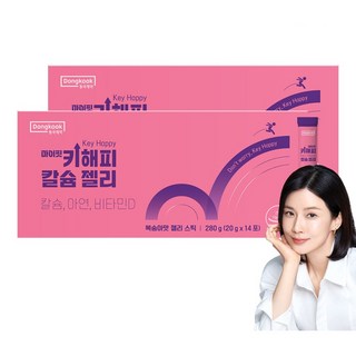 동국제약 마이핏 키해피 어린이 칼슘 젤리 스틱 성장기 뼈건강, 2개, 14회분