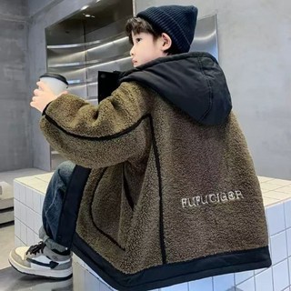 큐엘아리아 남아 겨울 초중생 플리스 뽀글이 자켓 FUFU 초중생 후드집업 점퍼