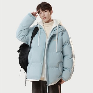 ANYOU 남성용 겨울 2in1 투피스 패딩 빅사이즈 방한 보온 후드 패딩 점퍼