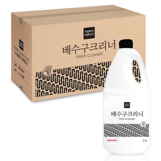 가성비가브랜드다 배수구 클리너 / 배수관 하수구 싱크대크리너 세정제 청소세제, 2.1L, 6개