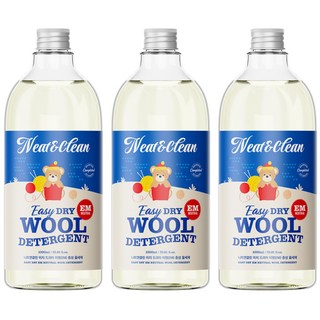니트앤클린 이지 드라이 EM 중성 울세제, 3개, 1L