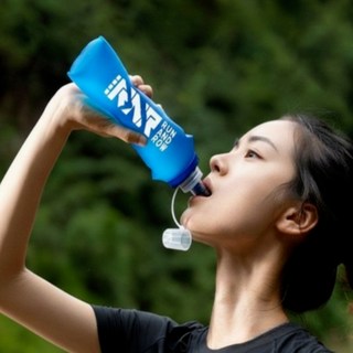 맥시브이 초경량 러닝 소프트 플라스크 물병 물통, 1개, 250ml, 오션 블루