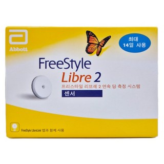 프리스타일 리브레 무채혈 연속 혈당 측정기 + 살색 패치증정, 1개